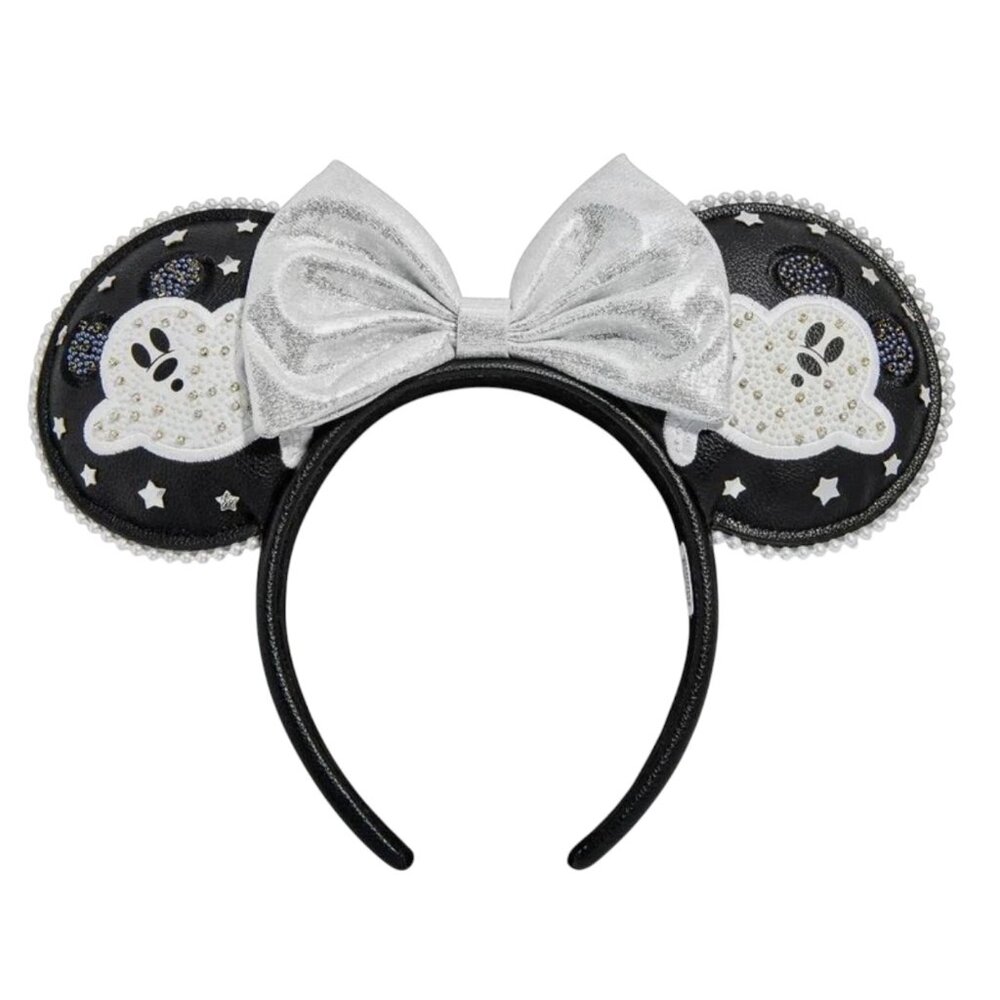 Disney BaubleBar 2025 Minnie Mickey Ghost Ears Headband SOLD OUT Exclusive